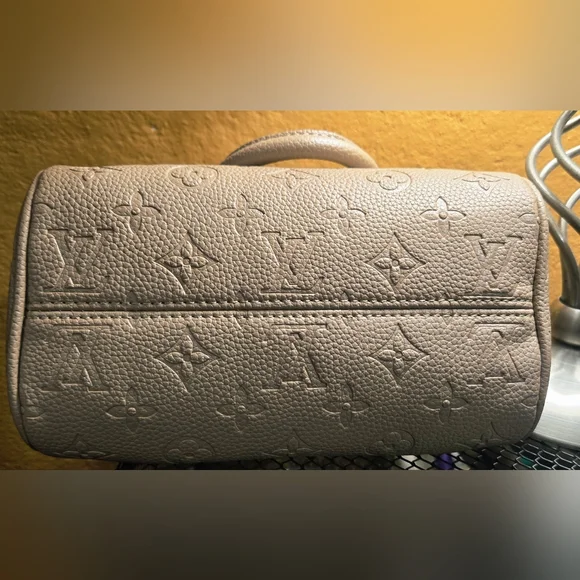 Cross-Body Taupe Satchel with Gold Accents - Picture 3 of 13